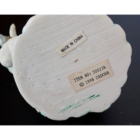 Cadona  Vintage 1998 Pegasus Water Glitter Globe Pink Flowers 3" tall No. 30023A - Picture 8 of 11